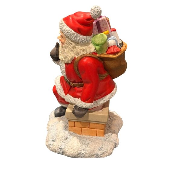 Vintage‎ Lenox Collectors Treasury Of Santas Figurine 1996 Santa on chimney - Picture 2 of 6